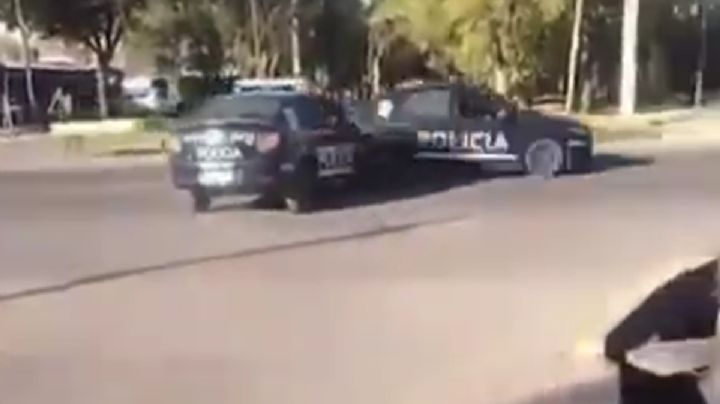 Chocaron dos patrullas durante una persecusión a una moto