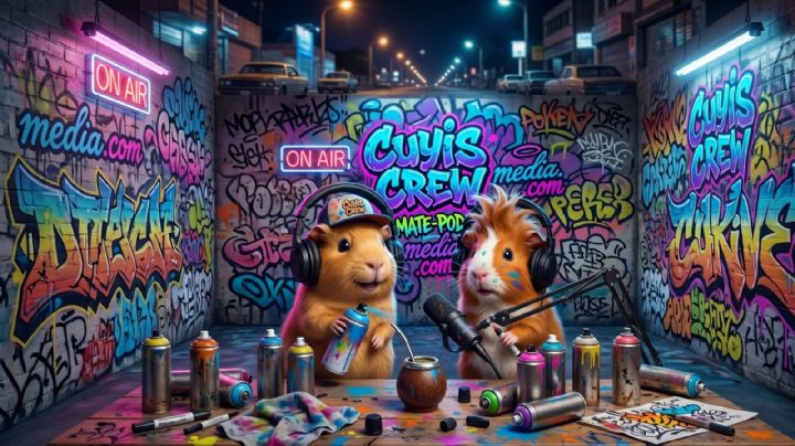 Los Cuyis se ríen del funcionario paria y el misterio de los grafitis en los medios