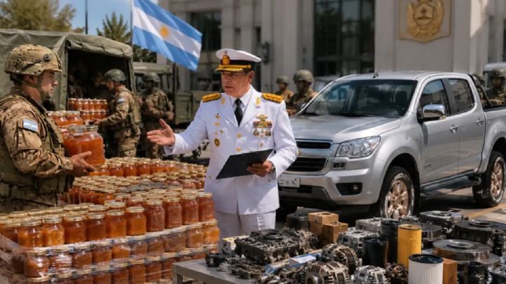 El ejercito en Mendoza ofrece pagar con membrillos para reparar una camioneta del 2010