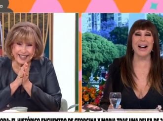 Moria Casán y Georgina Barbarossa se reencontraron un vivo: “Nunca te dejé de querer”