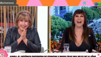 Moria Casán y Georgina Barbarossa se reencontraron un vivo: “Nunca te dejé de querer”