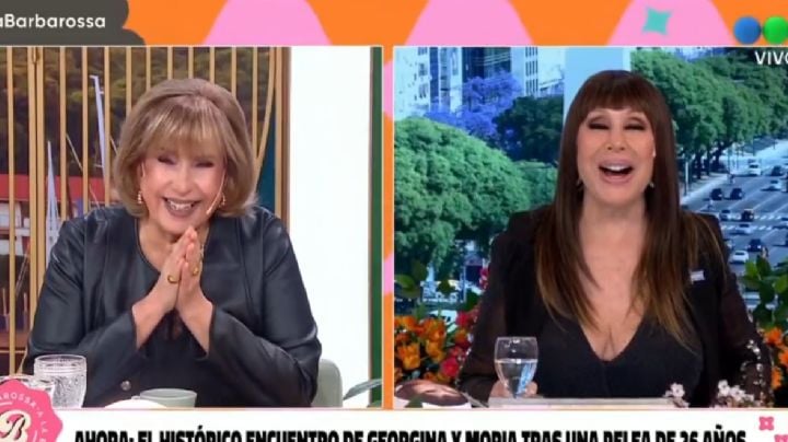 Moria Casán y Georgina Barbarossa se reencontraron un vivo: “Nunca te dejé de querer”