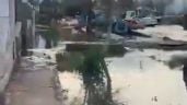 Foto ilustrativa de la nota titulada: Hartazgo: vecinos de Corralitos salieron a la calle a protestar por los desbordes cloacales