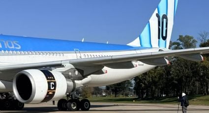 Aerolíneas Argentinas presentó un avión inspirado en la Selección 