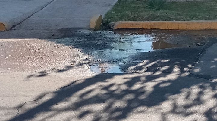 Malestar en Guaymallén: una pérdida de agua que lleva semanas está destruyendo el asfalto