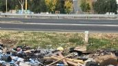 Foto ilustrativa de la nota titulada: Vecinos denuncian acumulación de basura en la lateral del Acceso Sur