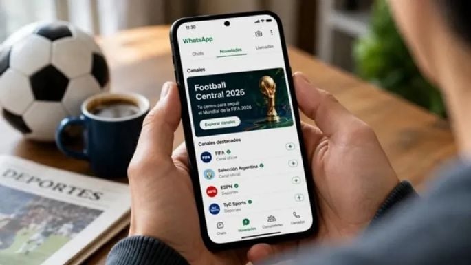 “Football Center 2026”: la función de WhatsApp para seguir el Mundial 2026